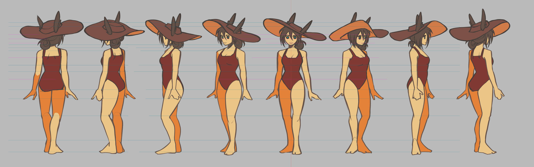 character turn around